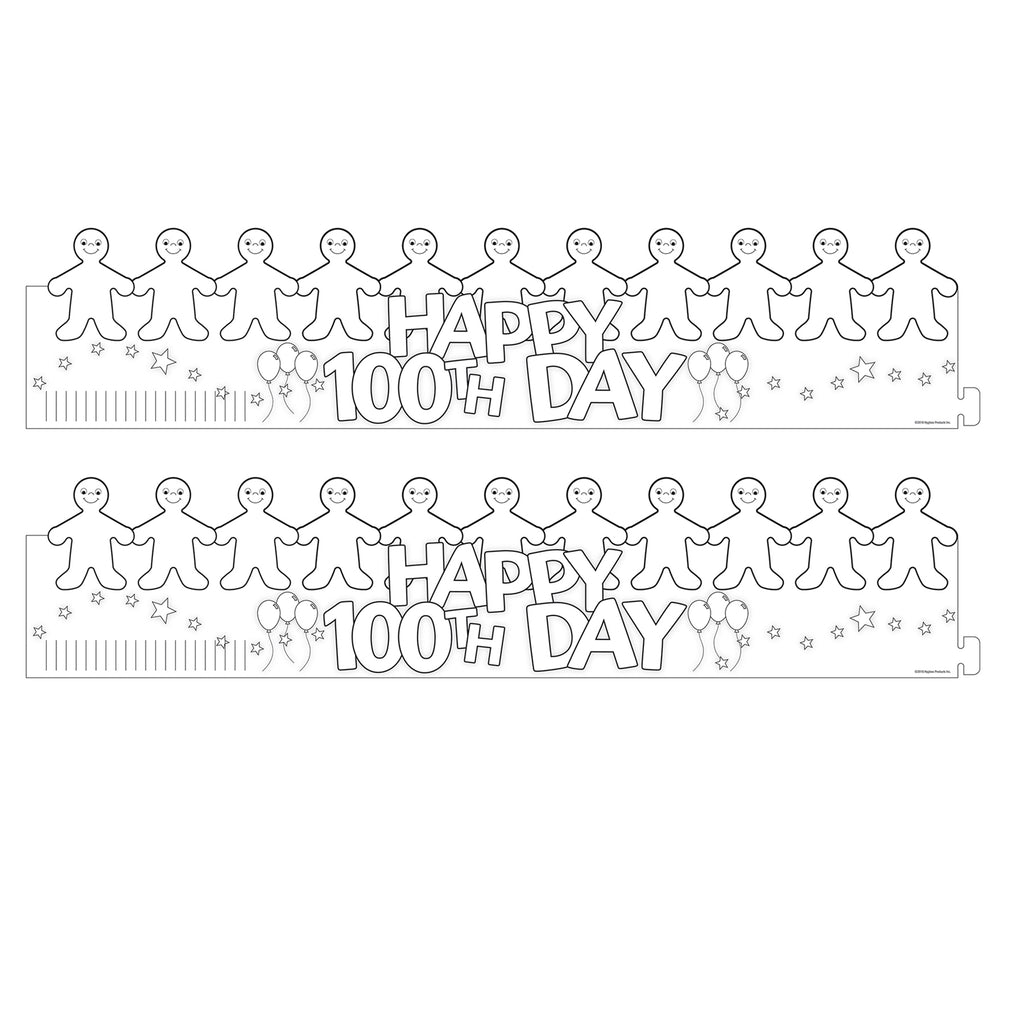 Happy 100th Day Paper Crowns, 24 Per Pack, 2 Packs