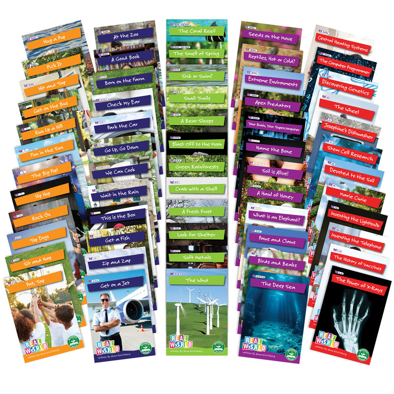 Decodable Readers, Real World Readers, 60 Books