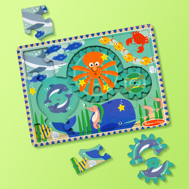 Underwater Wooden Gear Puzzle