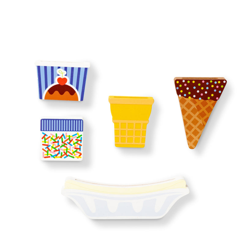 Wooden Magnetic Ice Cream Puzzle & Play Set