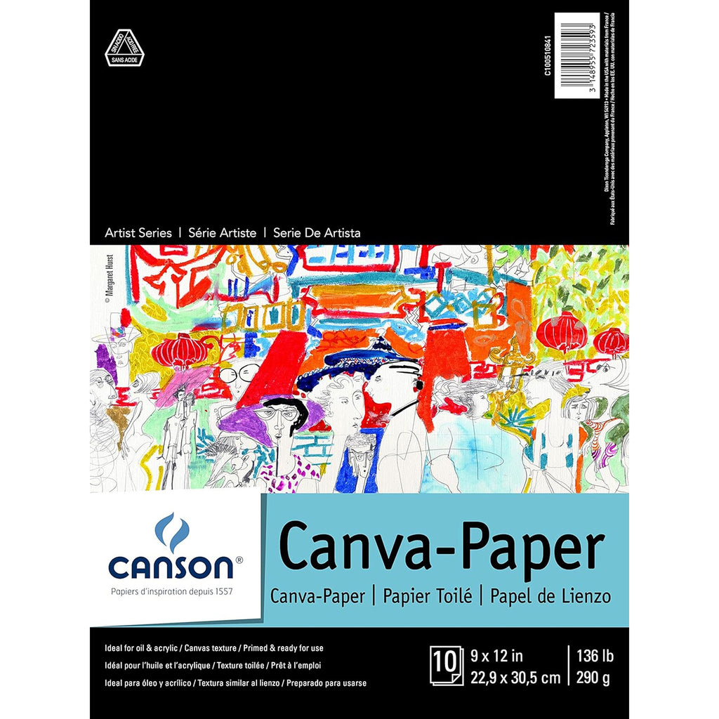 Canva-paper Pad Foldover 9x12in Artist Series 10 Sheets