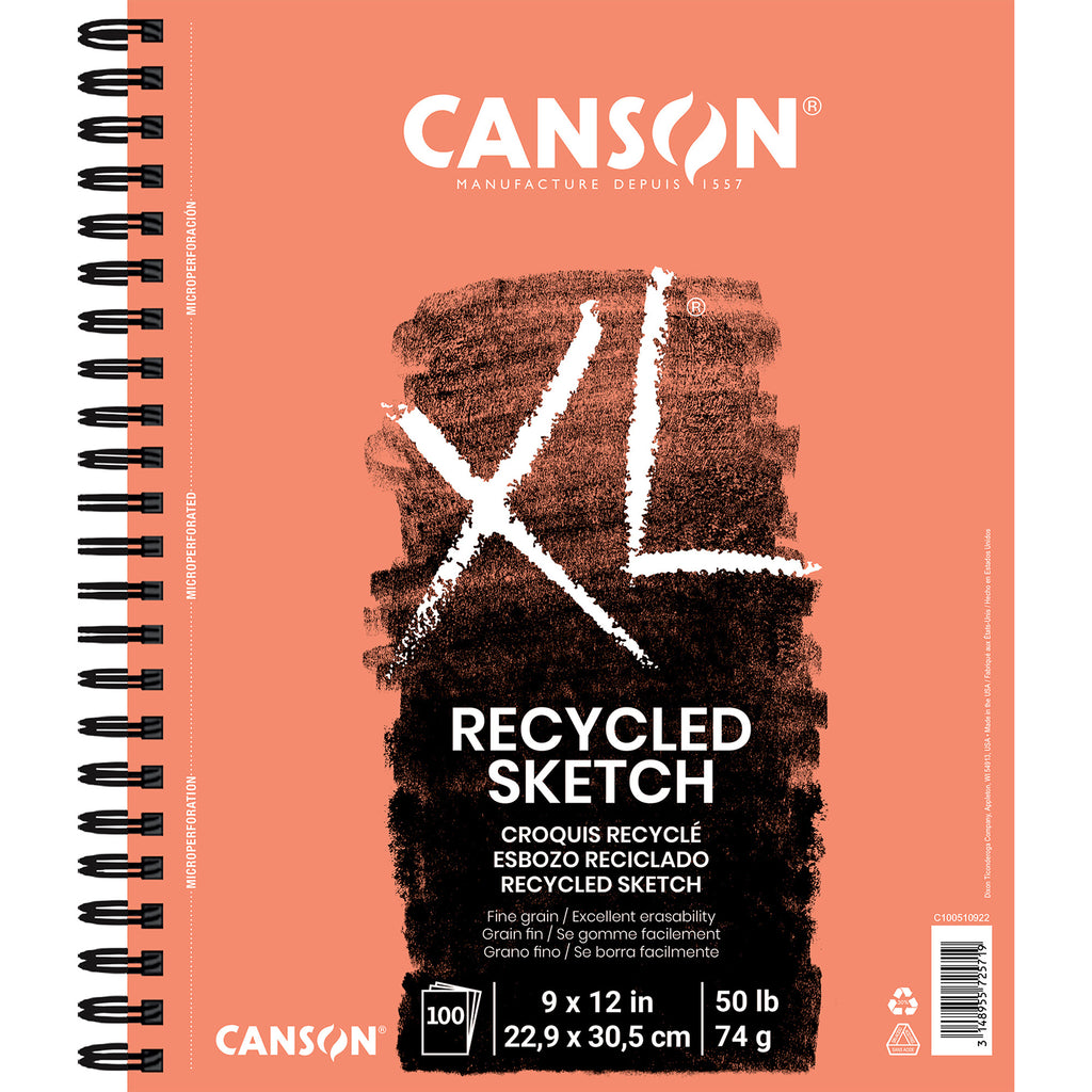 Xl Sketch Pad Side 9x12in 100 Sheet Recycled