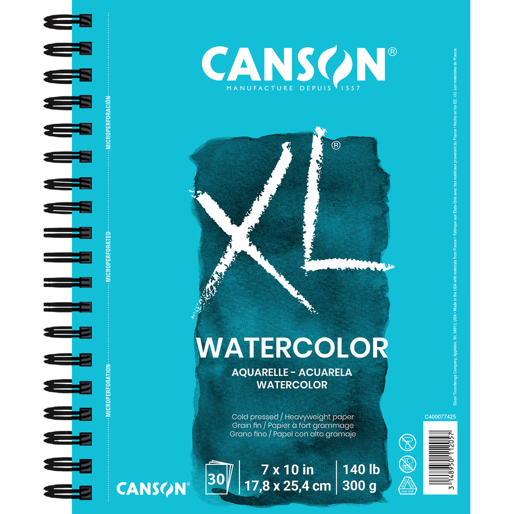 Xl Watercolor Pad Side 7x10in Heavyweight 30 Sheets