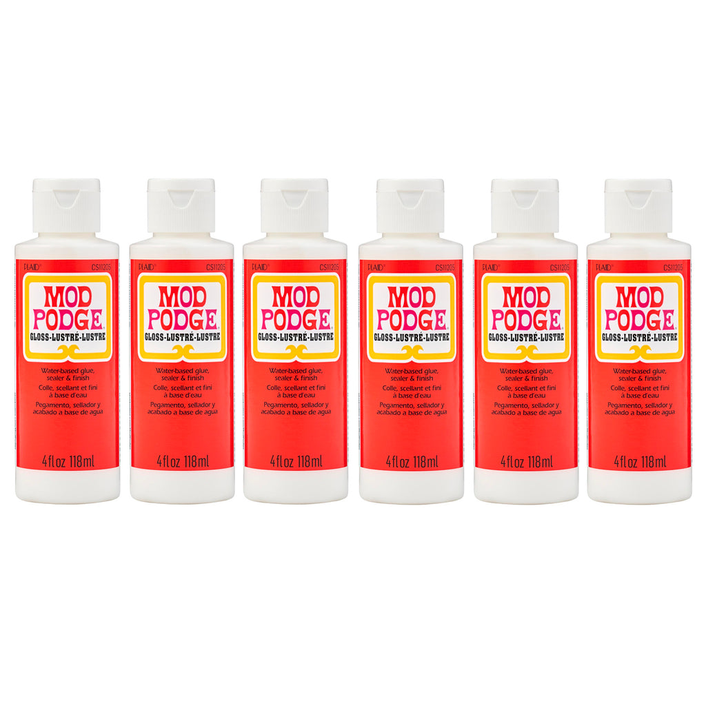 Decoupage Glue, Gloss, 4oz., Pack of 6