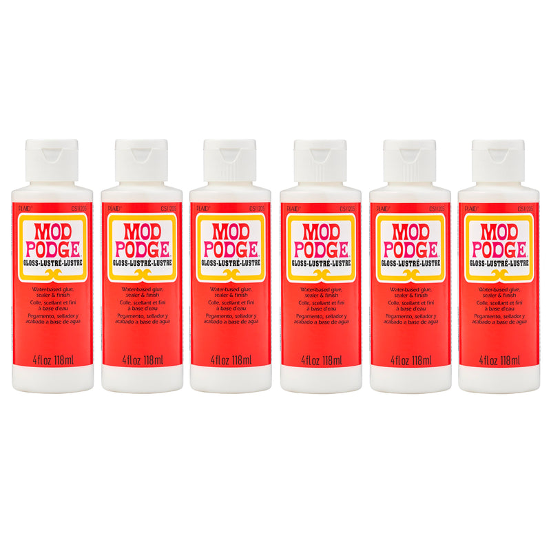 Decoupage Glue, Gloss, 4oz., Pack of 6