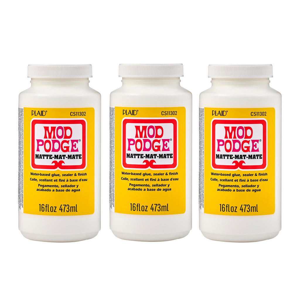 Decoupage Glue, Matte 16oz., Pack of 3
