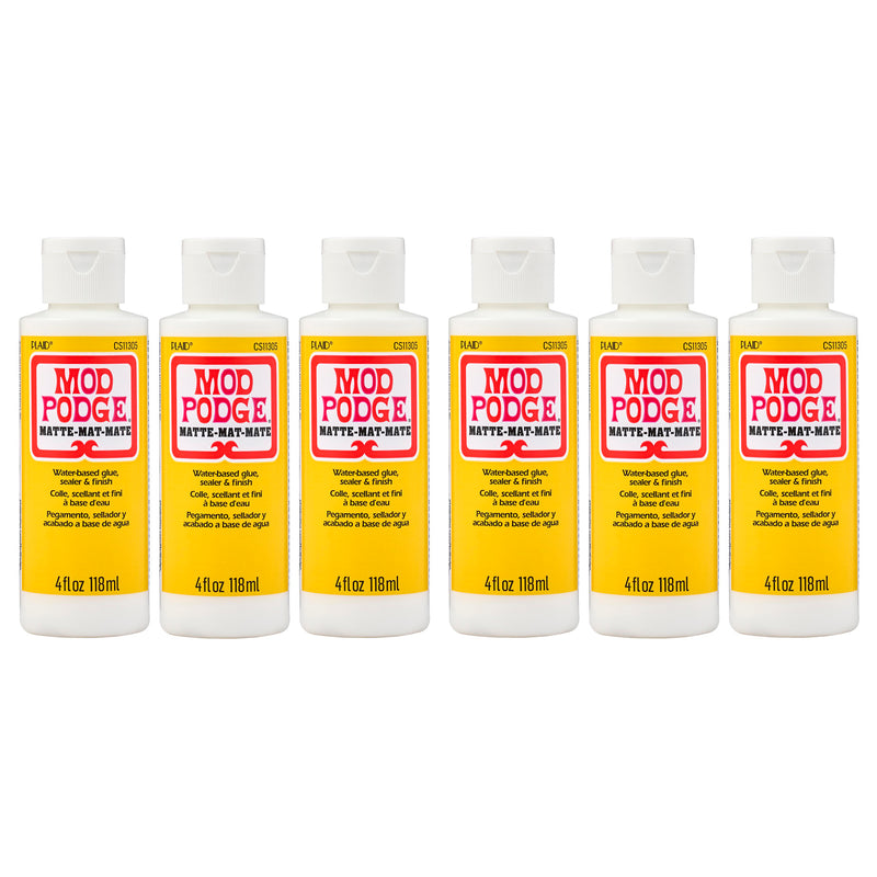 Decoupage Glue, Matte 4oz., Pack of 6