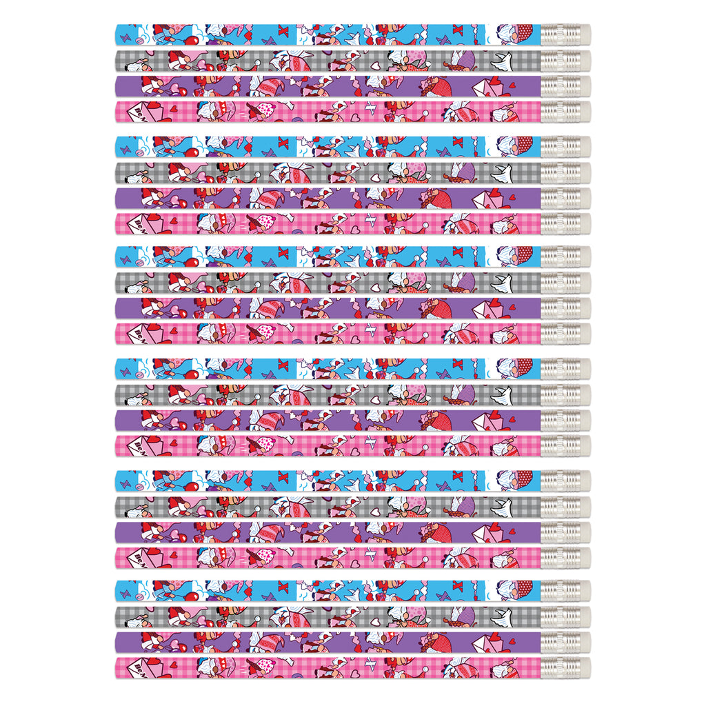 Valentine Gnomes Pencils, 12 Per Pack, 6 Packs
