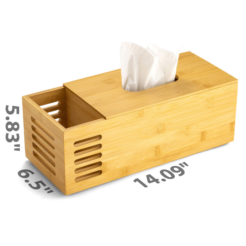 Bamboo Rectangular Tissue Box