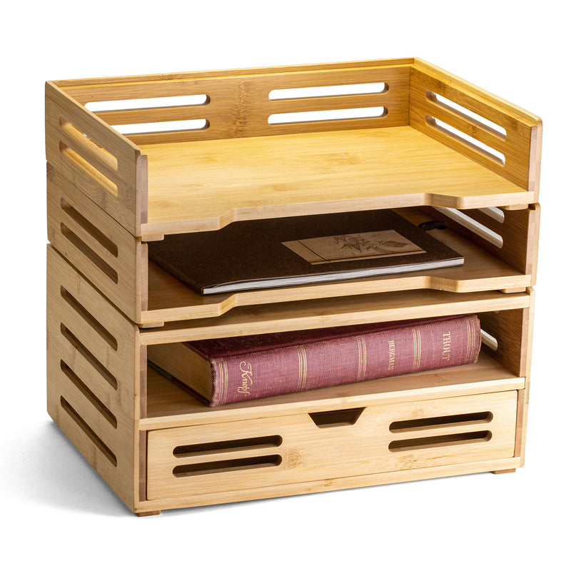 Bamboo Letter Tray, Pack of 2