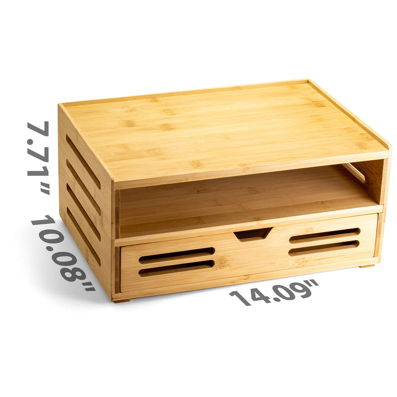 Bamboo Drawer Organizer, Base and Drawer