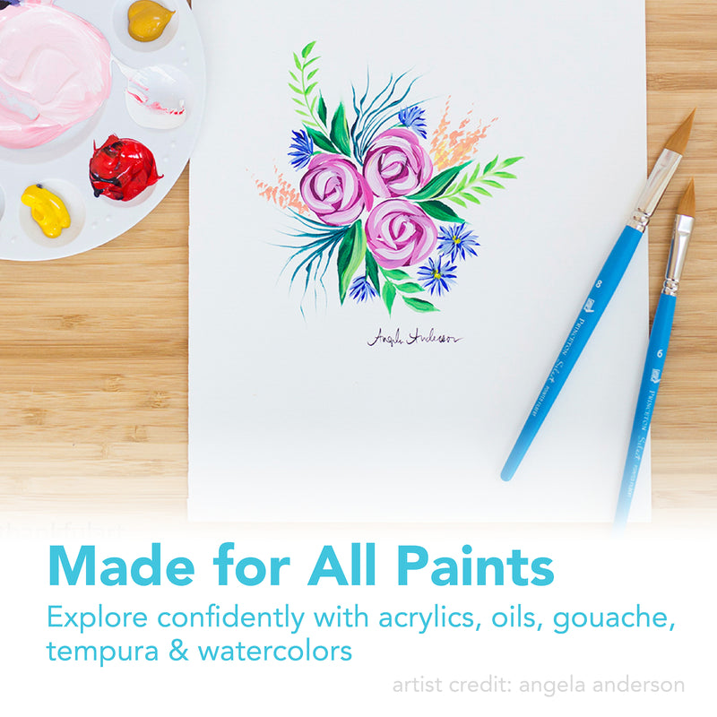 Select Lunar Mop Brush Size 1/2in Series 3750 Short Blue Handle