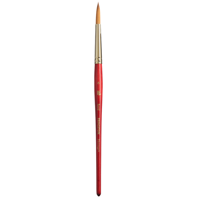 Heritage Round Brush Size 8 Series 4050 Short Scarlet Handle