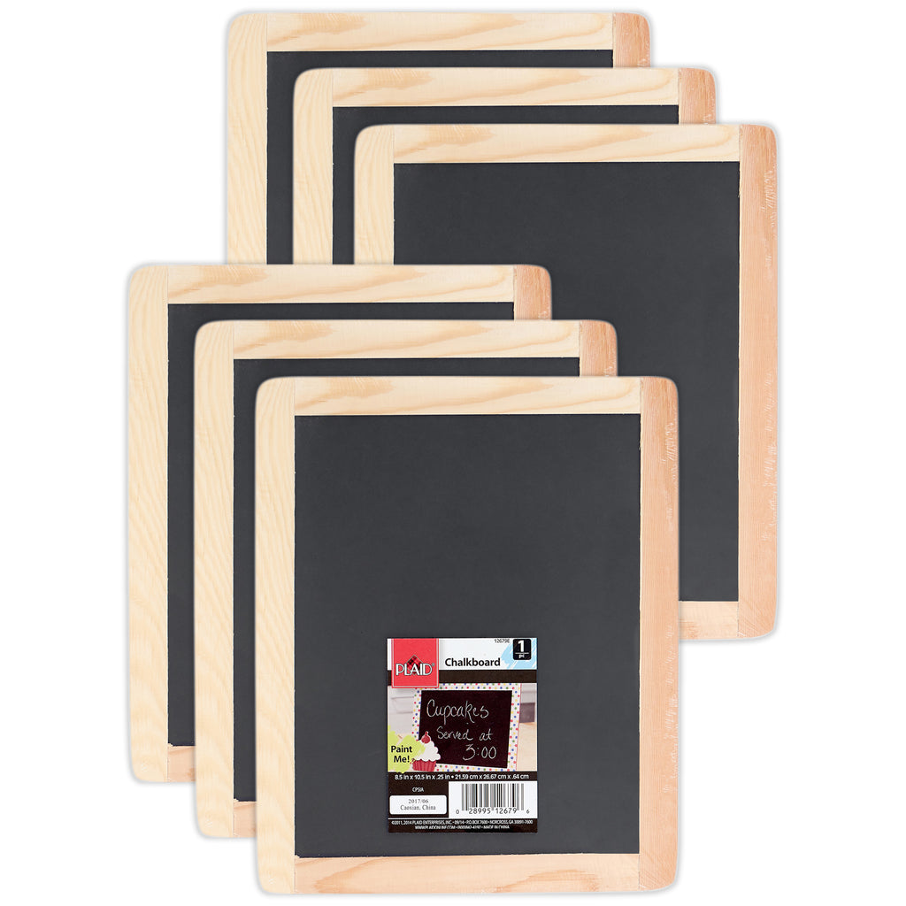 Chalkboard, Large, 8.5" x 10.5", Pack of 6