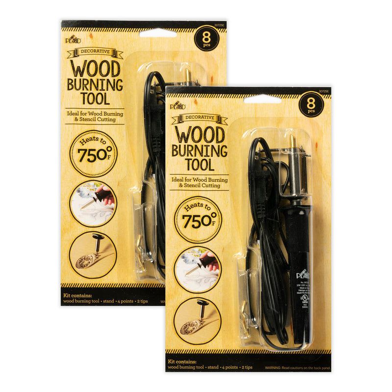 Decorative Wood Burning Tool Set, 8 Pieces Per Set, 2 Sets