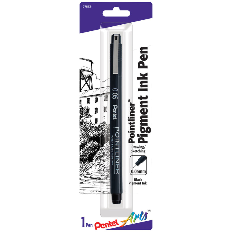 Pointliner Pen 0.05mm Black Ink Pentel Arts