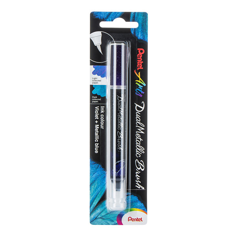 Dualmetallic Brush Violet/metal Blu Pentel Arts