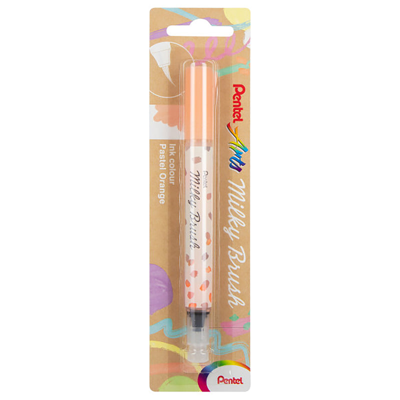 Milky Brush Pen Pale Orange Pentel Arts