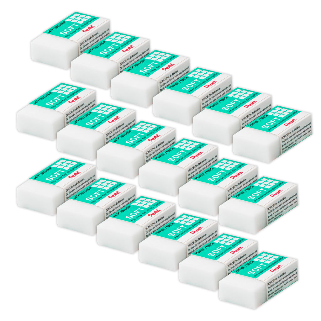 Hi-Polymer Eraser, Soft, Pack of 24