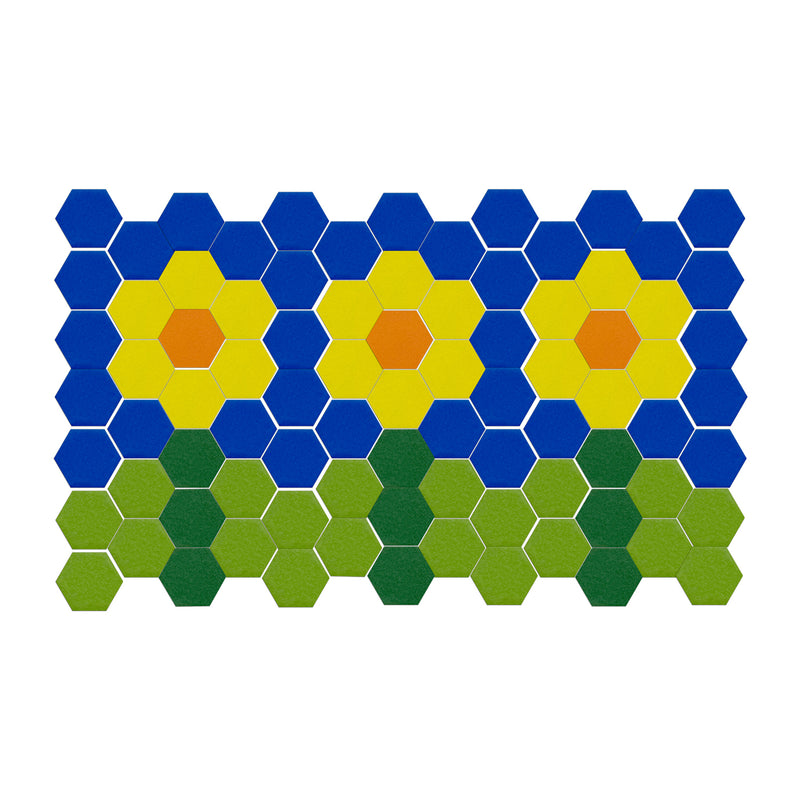 Hexagon Mosaics, 2000 Per Pack, 3 Packs