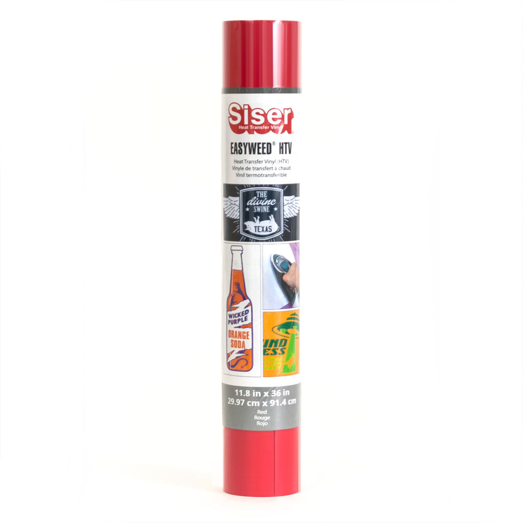 Easyweed HTV Heat Transfer Vinyl, 36", Red