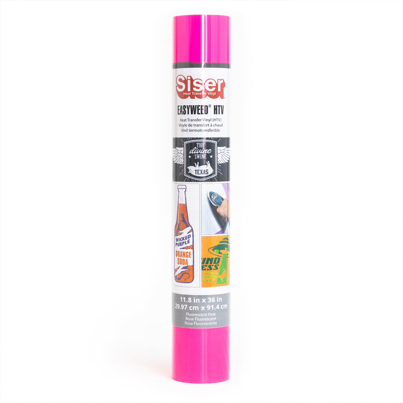 Easyweed HTV Heat Transfer Vinyl, 36", Fluorescent Pink