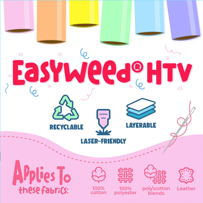 Easyweed HTV Heat Transfer Vinyl, 60", White