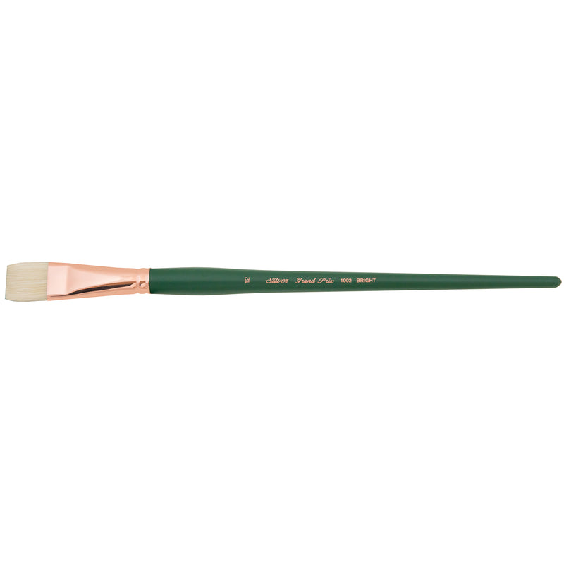 Grand Prix Brush, Bright, Long Handle, Size 12