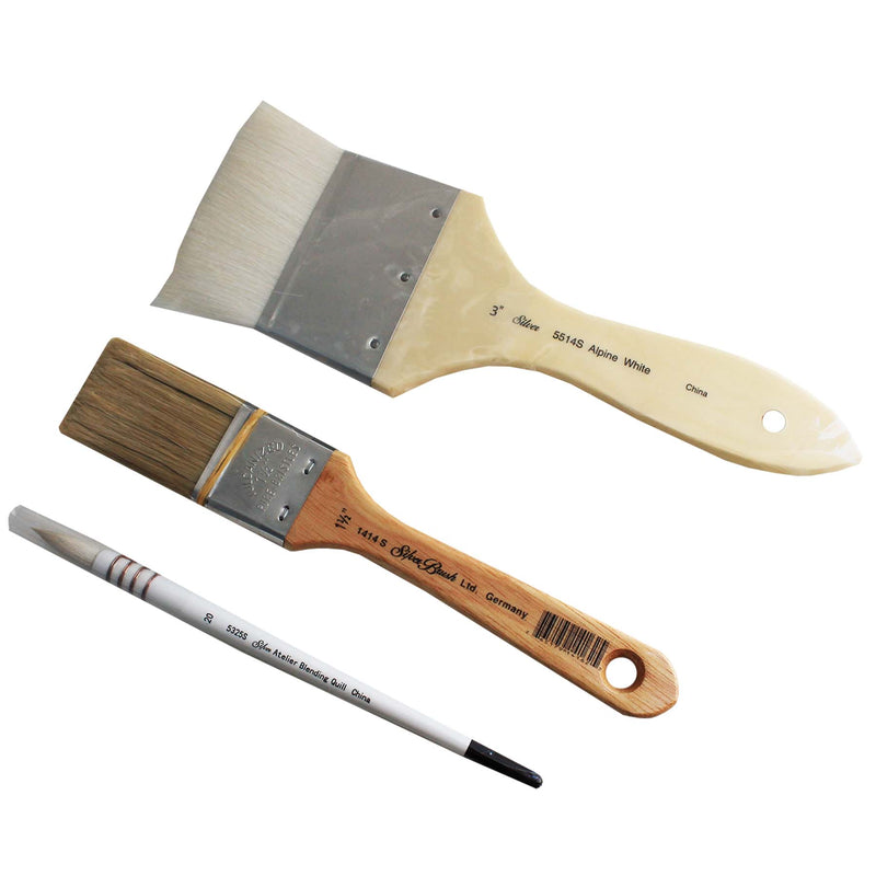 Blending Mix Traditional Background Brush Set, 3 Brushes