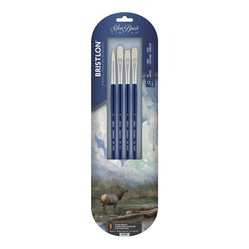 Bristlon Brush Assortment, Size 6, 4 Brushes