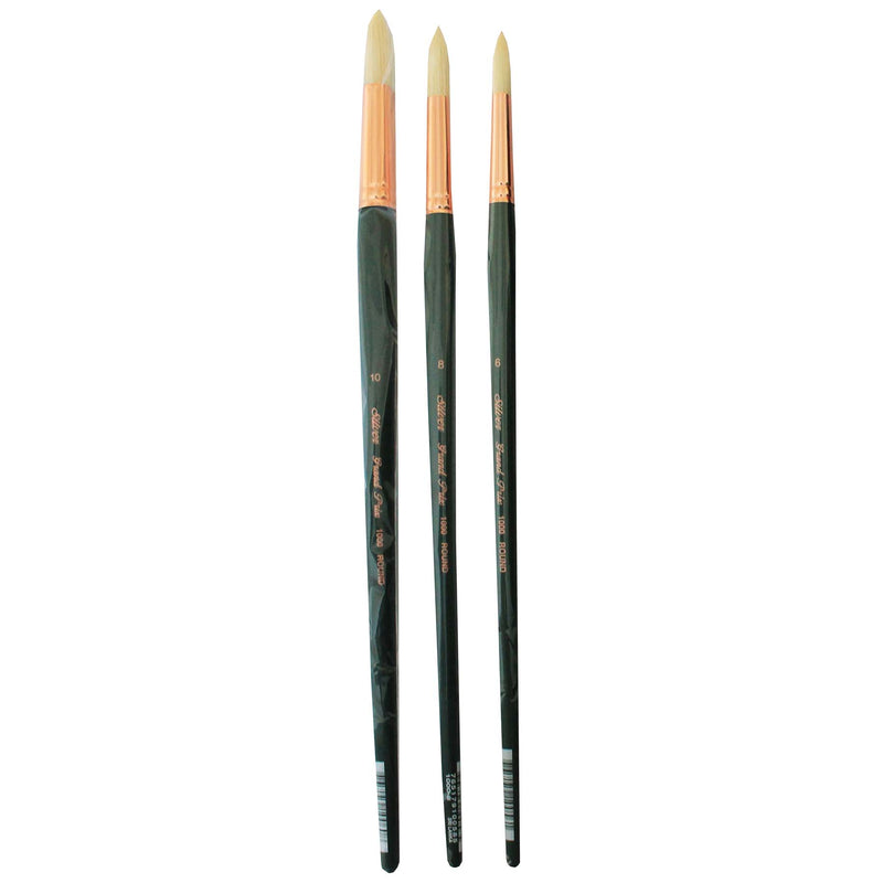 Grand Prix Large Rounds, 3 Brushes