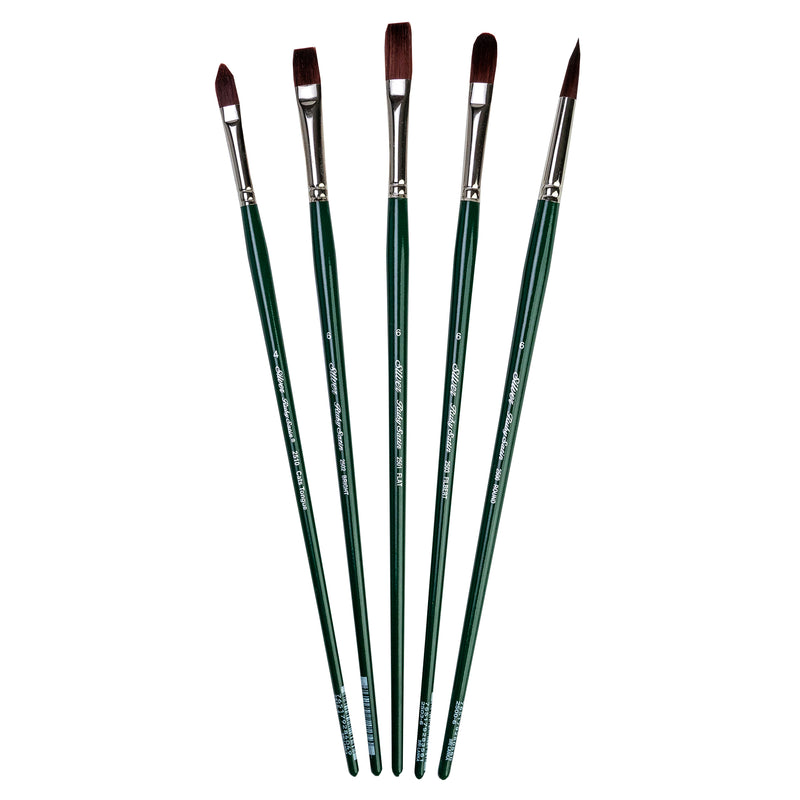 Ruby Satin Size 6 Variety Brush Set, 5 Brushes