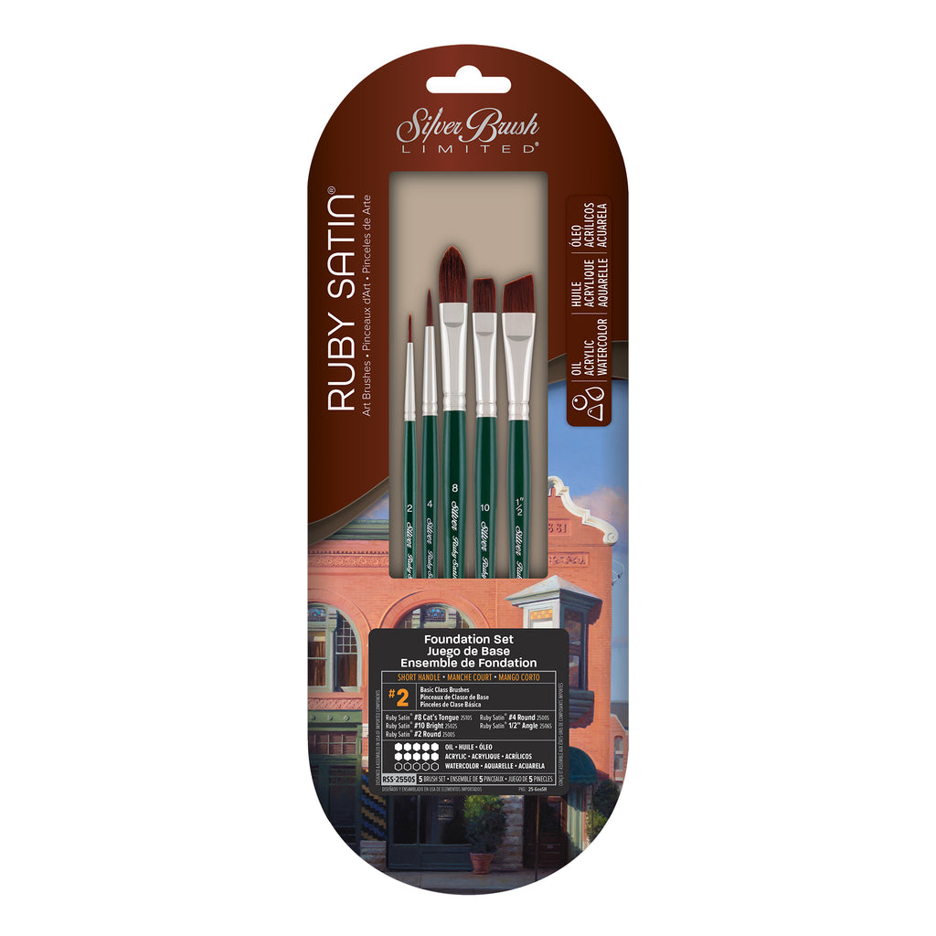 Ruby Satin® 5-Piece Foundation SH Brush Set