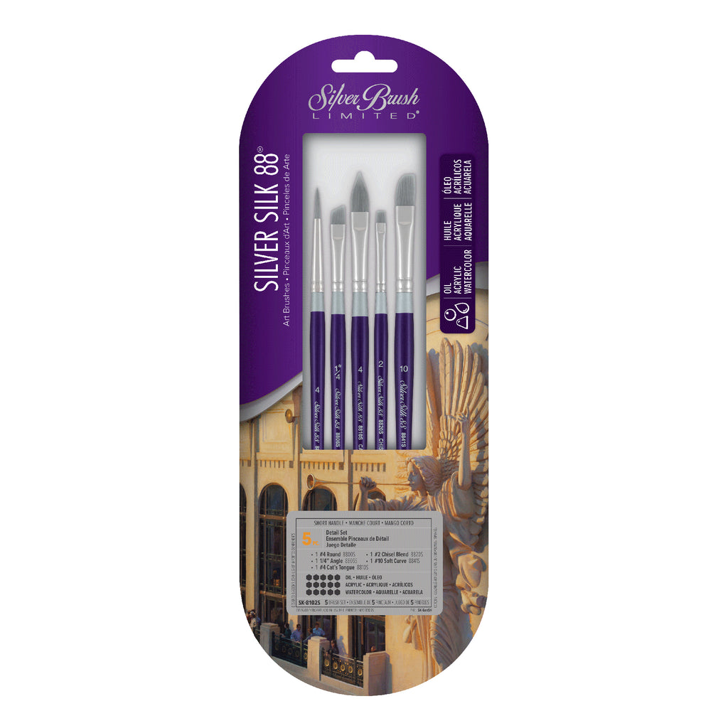 Silver Silk 88 SH 5-Piece Brush Set 102