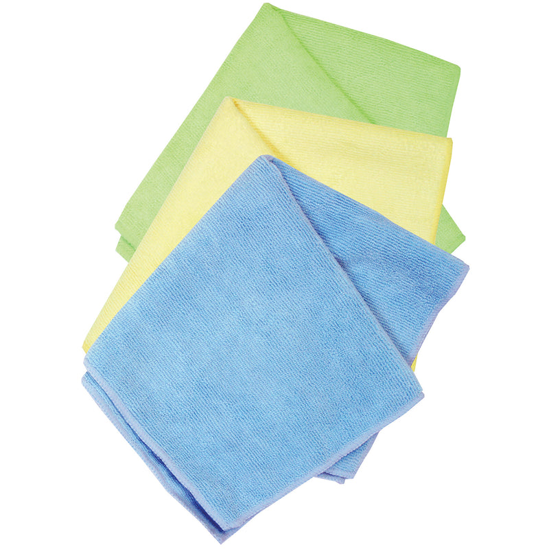 Microfiber Detailing Towels, 14" x 14", 3 Per Pack, 3 Packs