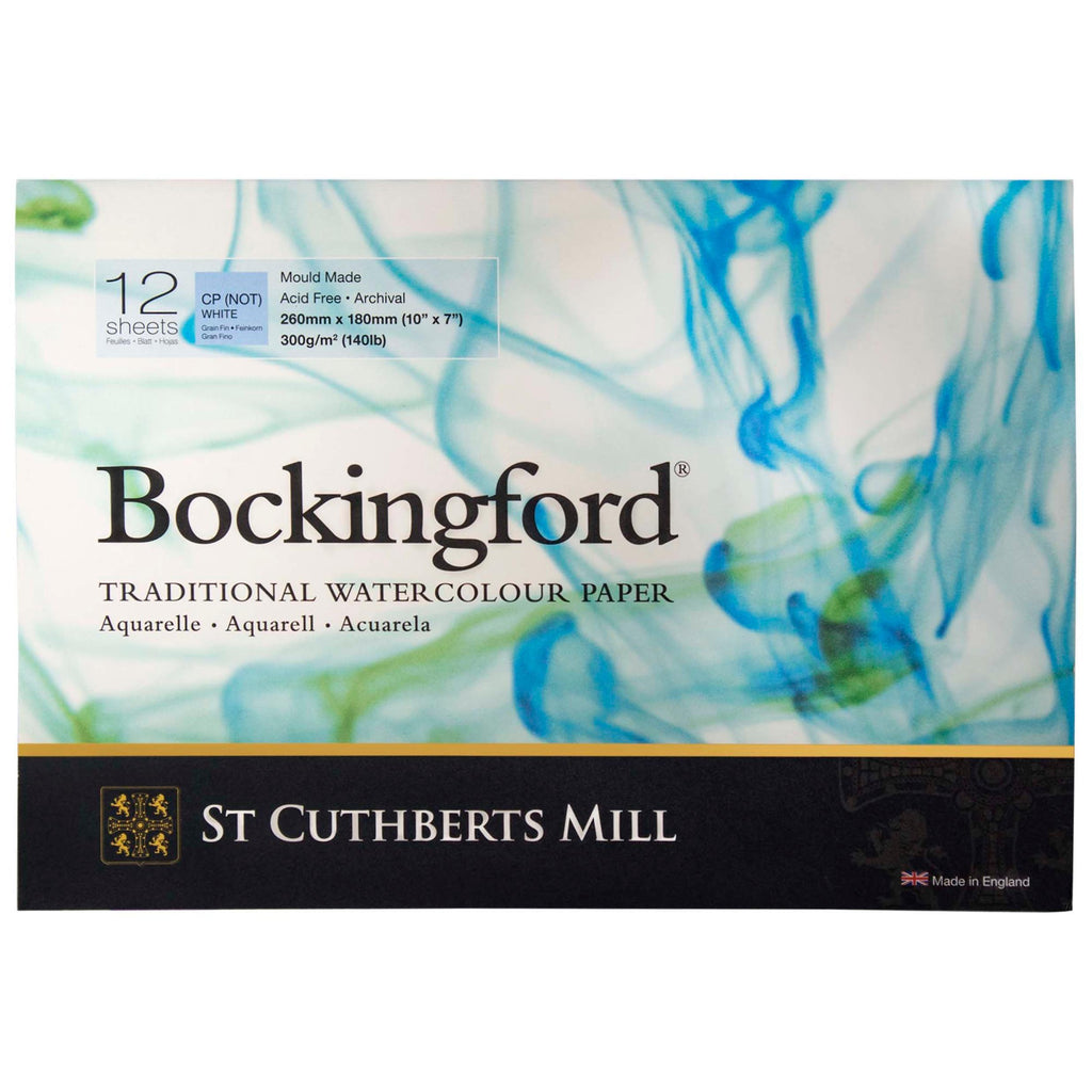 Bockingford Watercolor Glue 7x10in Cold Pressed 12 Sheets