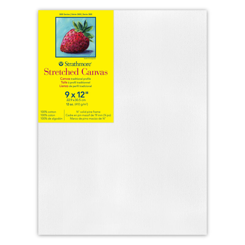 300 Series Trad Stretch Canvas 9x12 Strathmore