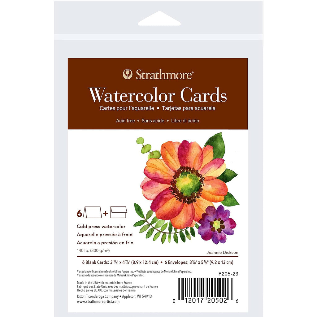 Watercolor Cards & Envel 3.5x4.875 400 Series 6pk