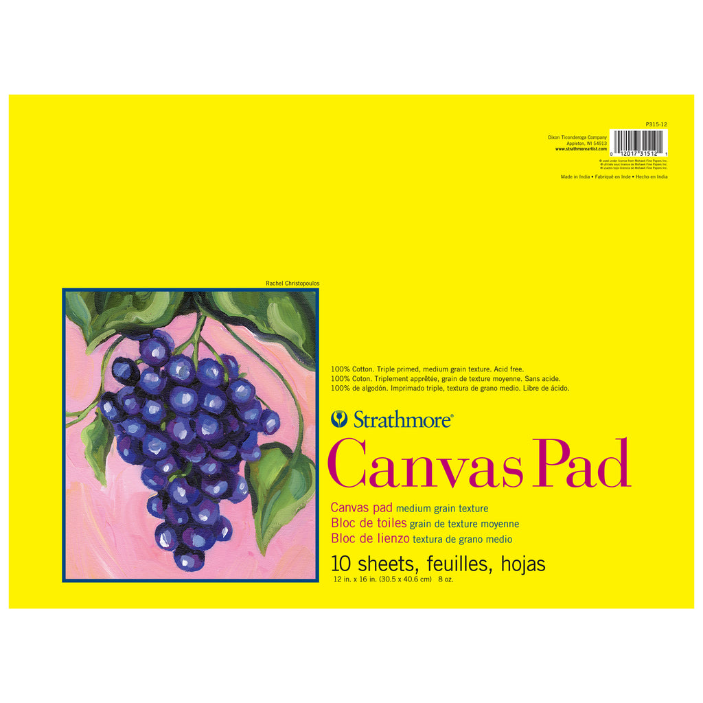 Canvas Pad Tape Bind 10shts 12x16in 300 Series