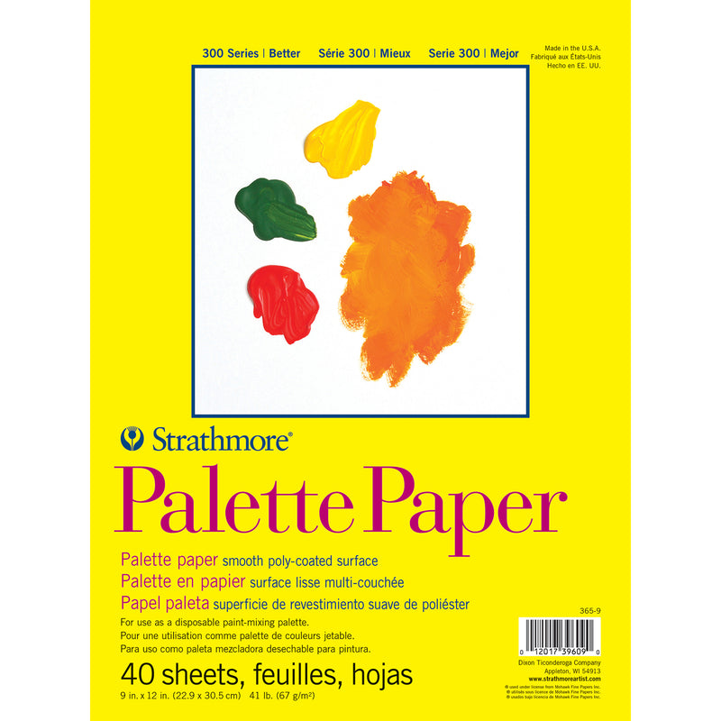 Palette Pad 40 Sheet 9x12in Tape 300 Series