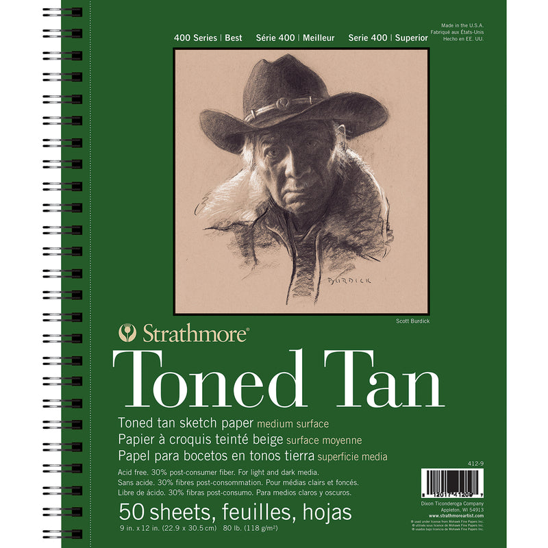 Sketch Pad 9x12in Tan Side 50shts 400 Series Recycled