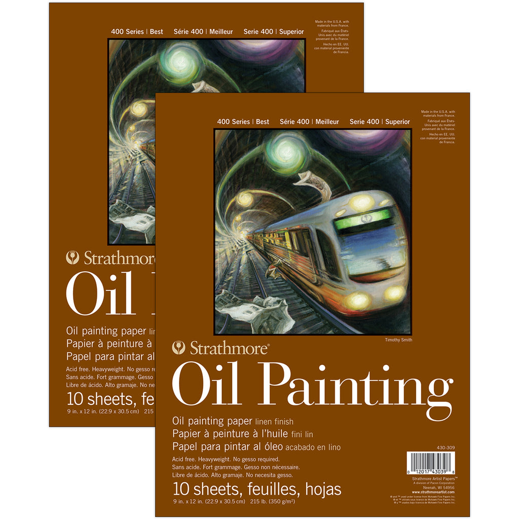 400 Series Oil Pad, Glue Binding, 10 Sheet, 9x12 inch, Pack of 2