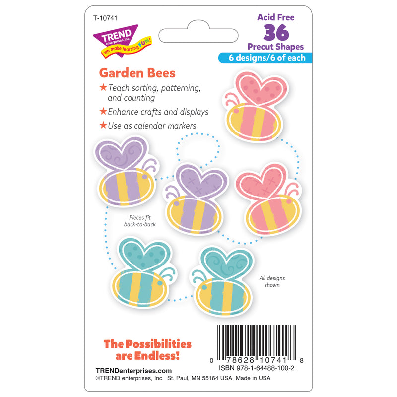 Garden Bees Mini Accents Variety Pack, 36 Per Pack, 6 Packs