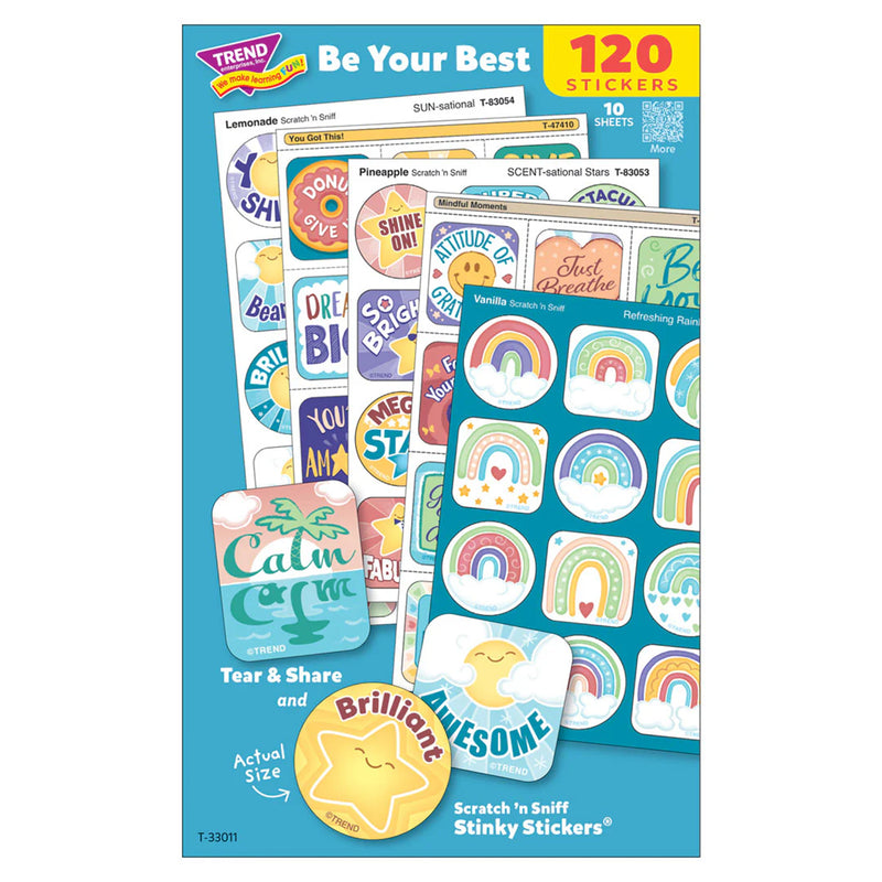 Be Your Best Mixed Stickers Variety Pack 120ct