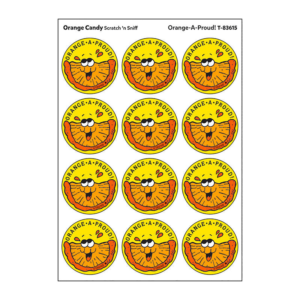 Stickers 24ct Orange A Proud Orange Candy Scent