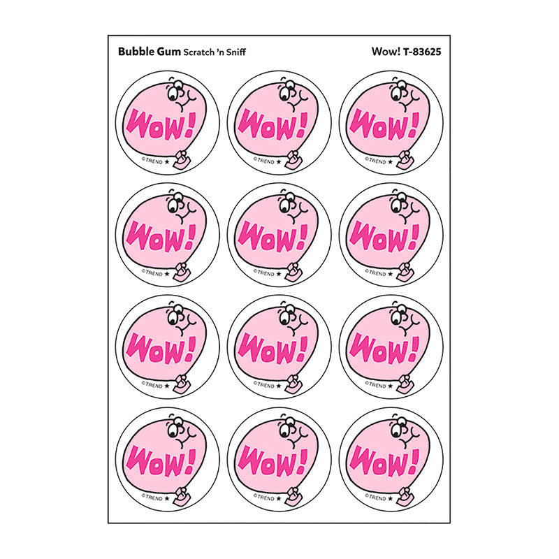 Stickers 24ct Wow Bubble Gum