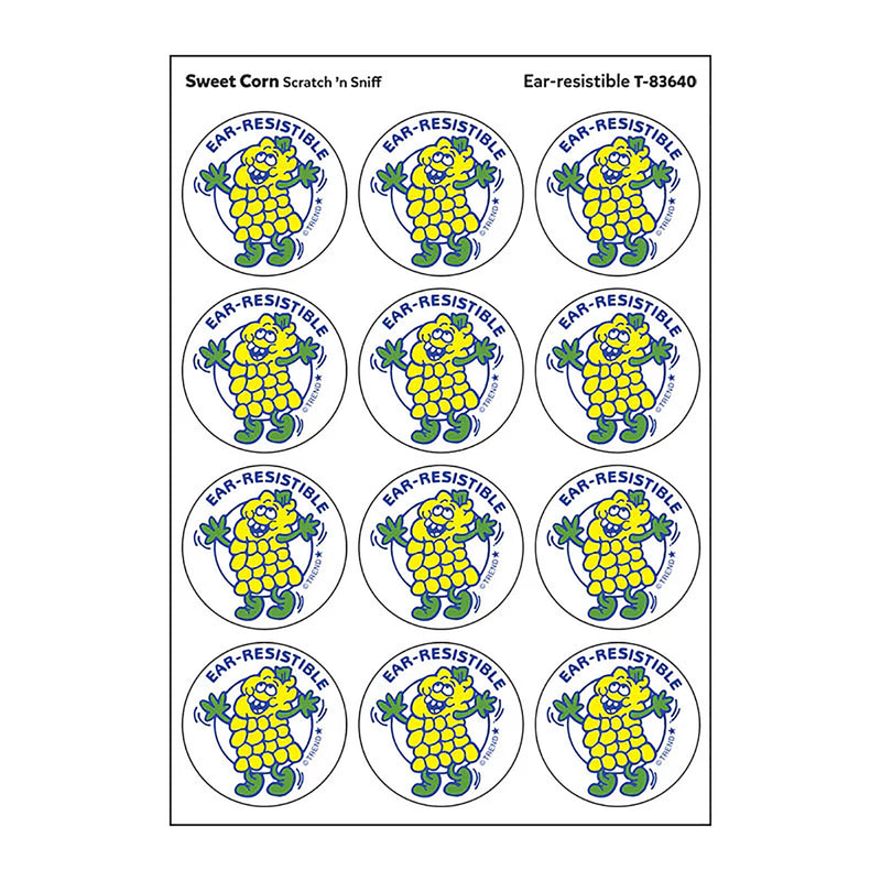 Stinky Stickers Sweet Corn Scent Ear-resistable