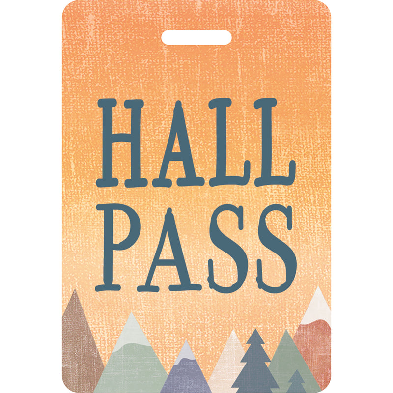 Moving Mountains Hall Pass with Lanyard, 4 Per Pack, 3 Packs
