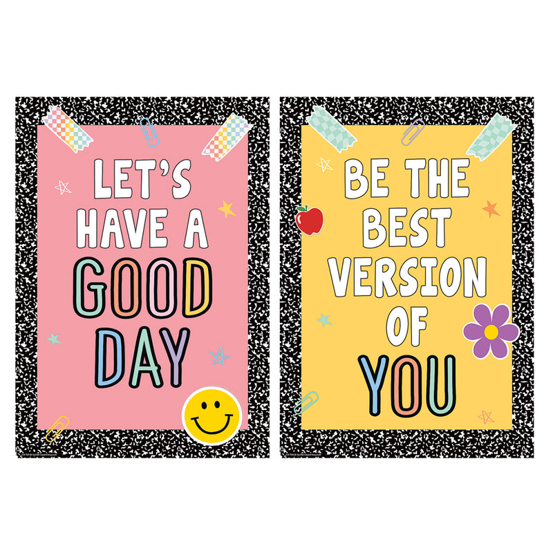 Cool for School Positive Posters, Set of 4