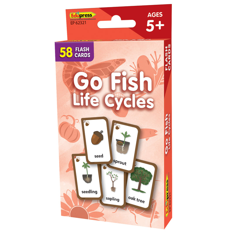 Go Fish: Life Cycles Flash Cards, 6 Packs